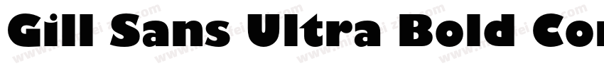 Gill Sans Ultra Bold Condensed字体转换